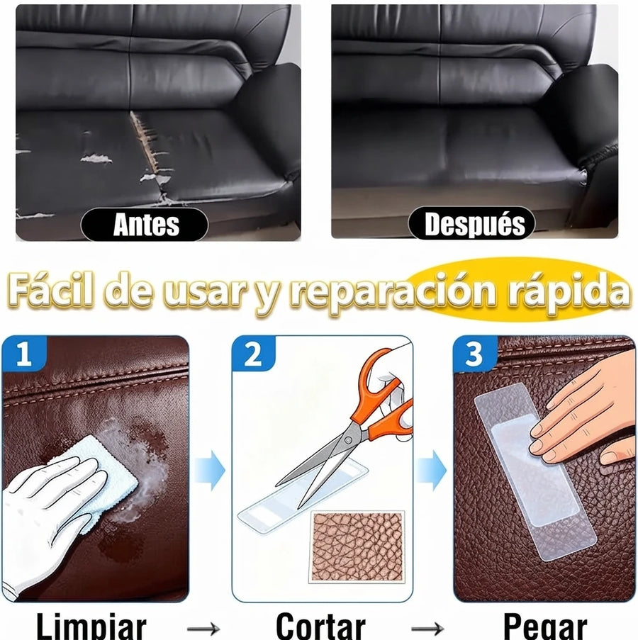 Parche de Cuero 2x1 - Tu Sillón Como Nuevo en Minutos