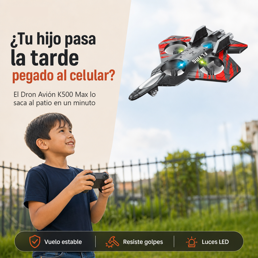Dron Avión K500 Max - El Regalo Que Saca a Tu Hijo de la Pantalla