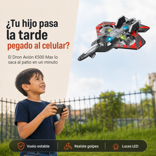 Dron Avión K500 Max - El Regalo Que Saca a Tu Hijo de la Pantalla