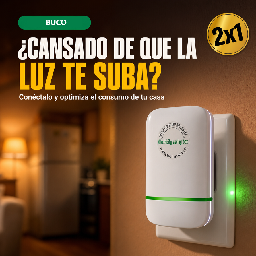 (2x1) - Ahorrador de Energía - Cuida el Consumo de Luz de tu Casa